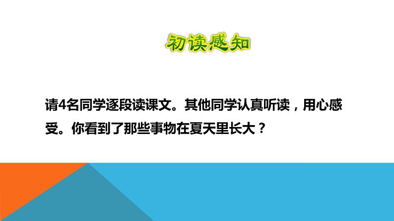 人教部编版语文六年级上册16.夏天里的成长  课件07