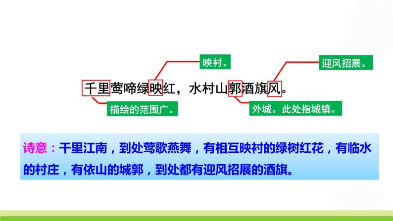 人教部编版语文六年级上册17.古诗三首——江南春  课件105