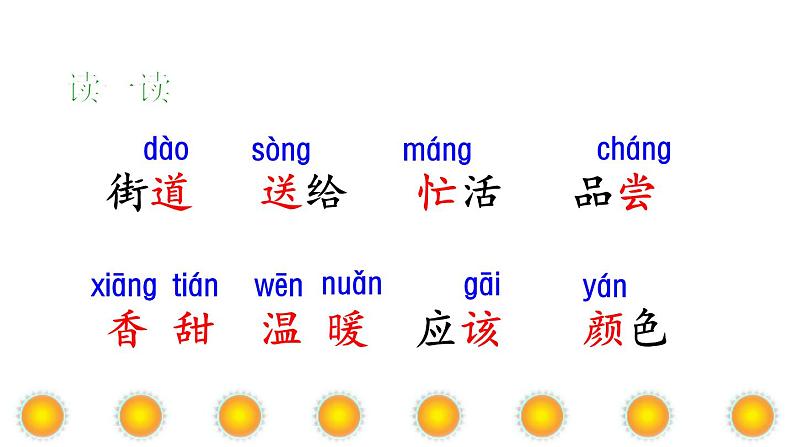 一年级下册语文课件-课前预习：第4课《四个太阳》｜人教部编版(共12张PPT)第6页