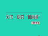 2022四年级语文下册第7单元习作：我的自画像习题课件新人教版