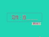 2022四年级语文下册第5单元习作：游______习题课件新人教版
