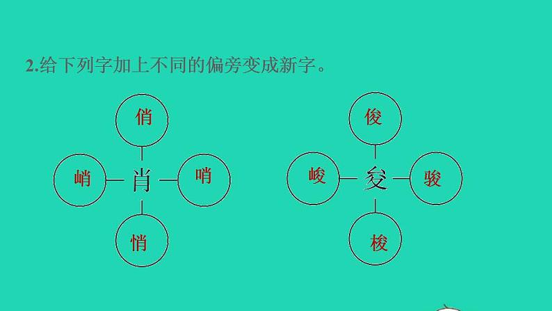 2022四年级语文下册第4单元语文园地习题课件新人教版07