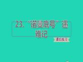 2022四年级语文下册第7单元第23课诺曼底号遇难记习题课件新人教版