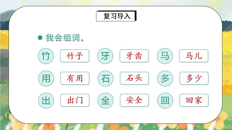 部编版语文一年级上册  语文园地八  课件PPT+生字课件+教案+音视频素材04