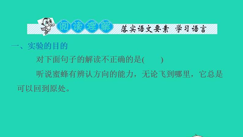 2022三年级语文下册第4单元第14课蜜蜂课后练习课件1新人教版第6页