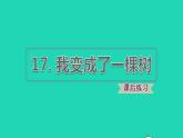 2022三年级语文下册第5单元第17课我变成了一棵树习题课件2新人教版