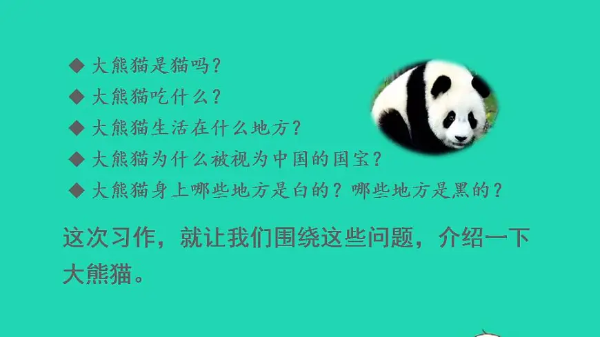 2022三年级语文下册第7单元习作：国宝大熊猫授课课件新人教版第3页