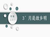 部编版小学语文五年级下册3.月是故乡明 课件（28张PPT)