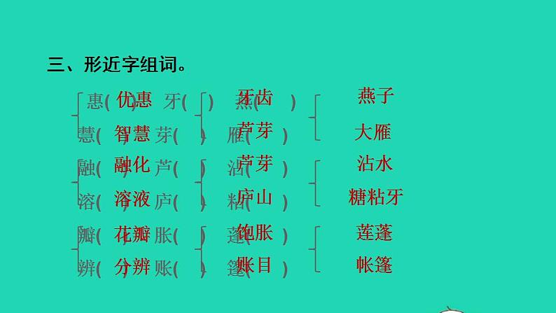 2022三年级语文下册第1单元复习课件新人教版05