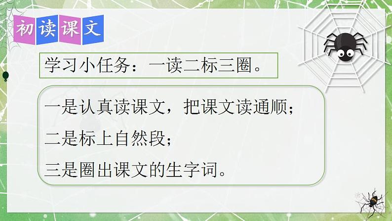 小学语文 部编版 二年级《蜘蛛开店》第一课时  课件第6页