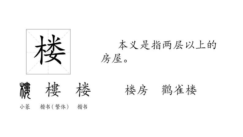 小学语文 部编版 二年级上册《古诗二首》（第一课时）《登鹳雀楼》课件第3页