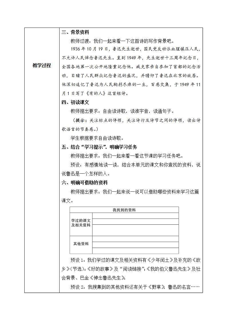 部编版6上语文28《有的人—纪念鲁迅有感》PPT课件+教案02