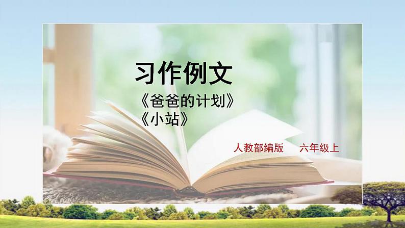 习作例文《爸爸的计划》《小站》课件+教案01