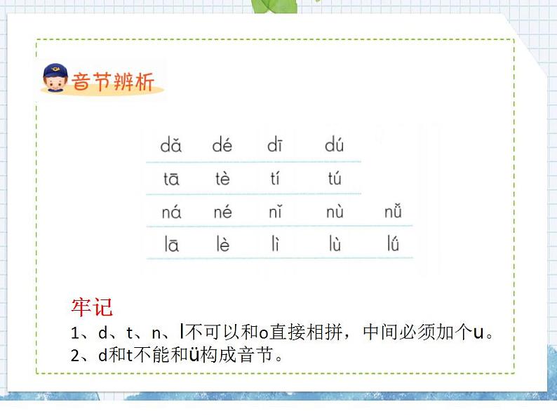 部编版语文一年级上册4  d  t  n  l课件含练习（15张PPT)06