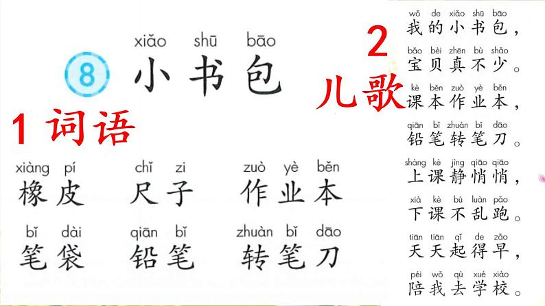 部编版语文一年级上册识字8 小书包 课件第5页