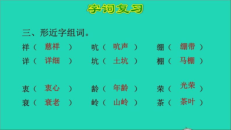 2022五年级语文下册第4单元复习课件新人教版第5页