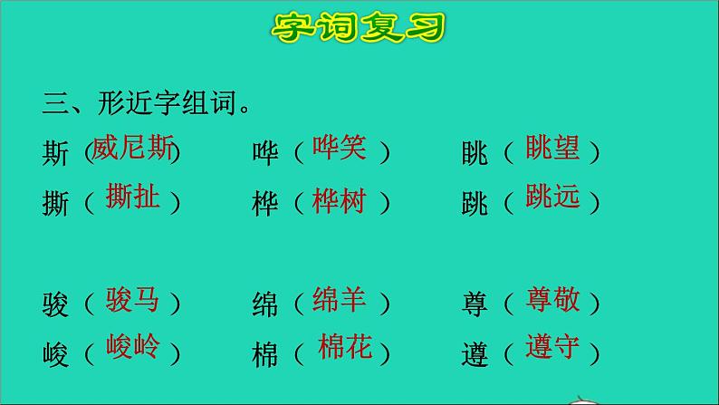 2022五年级语文下册第7单元复习课件新人教版第5页