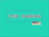 2022六年级语文下册第3单元习作例文：阳光的两种用法习题课件新人教版