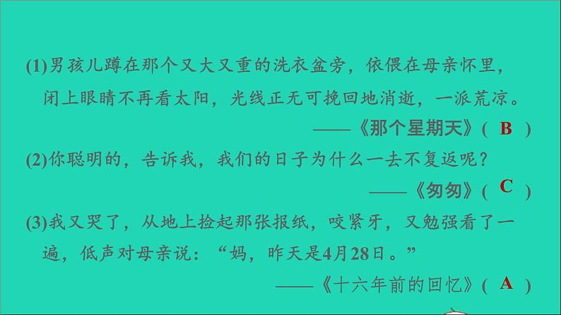 2022六年级语文下册第4单元语文园地习题课件新人教版06