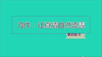 人教部编版六年级下册习作：让真情自然流露习题课件ppt