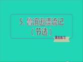 2022六年级语文下册第2单元第5课鲁滨逊漂流记节选课后练习课件2新人教版