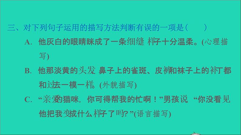 2022六年级语文下册第2单元第6课骑鹅旅行记节选课后练习课件2新人教版第5页