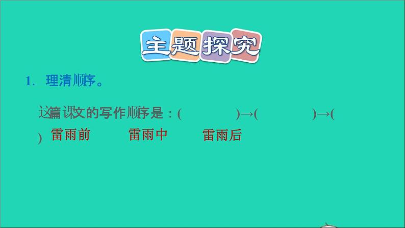 2022二年级语文下册第6单元第16课雷雨习题课件新人教版第5页