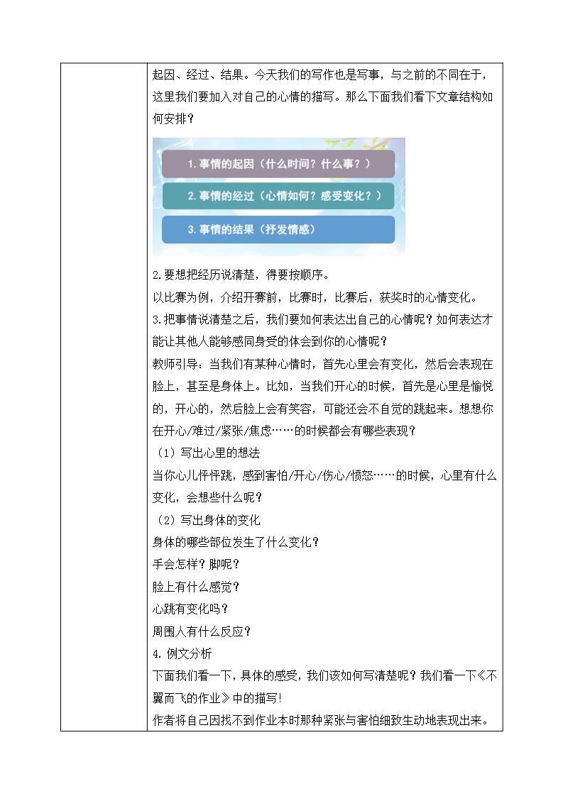 部编版语文四上习作：《我的心儿怦怦跳》课件+教案02