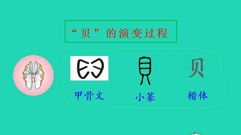 2022二年级语文下册第3单元识字3贝的故事品读释疑课件新人教版05