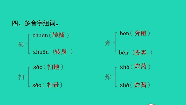 2022二年级语文下册第3单元复习课件新人教版06