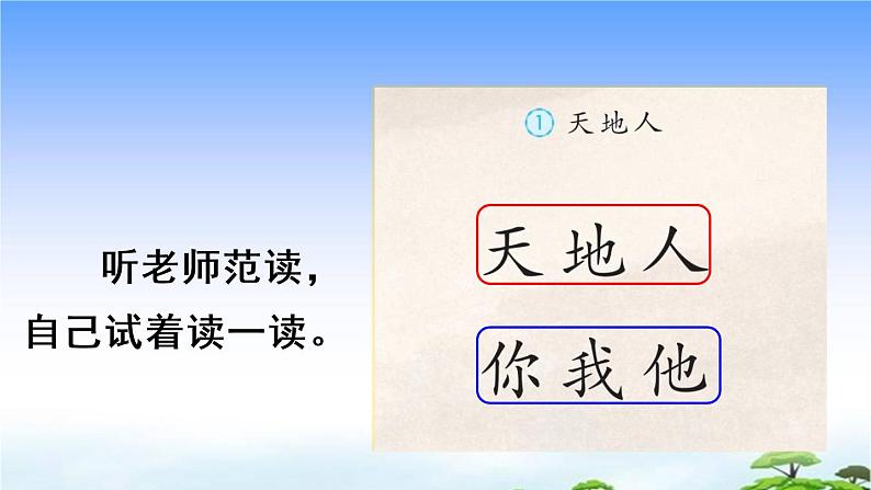 识字1 天地人 教学课件04