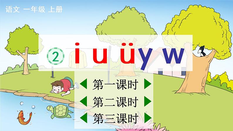 汉语拼音2  i u ü y w 教学课件01