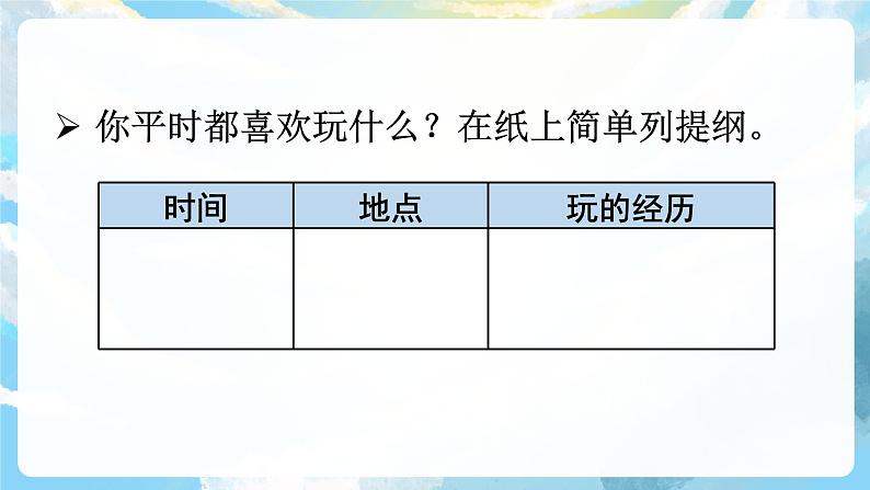 习作八 那次玩得真高兴 课件+教案07