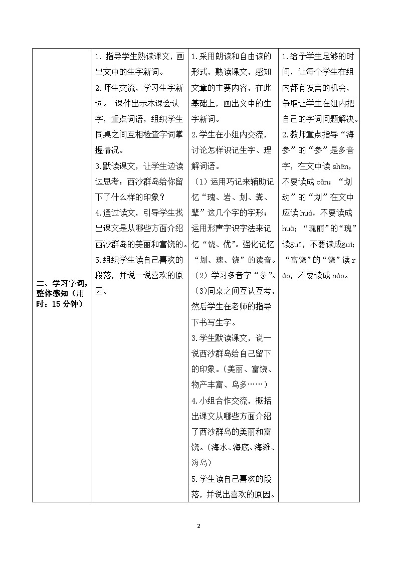 18《富饶的西沙群岛》课件+教案+导学案+素材02