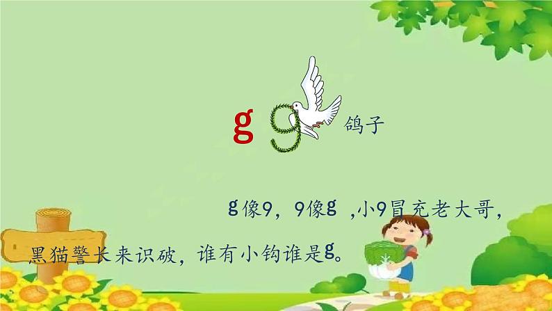 部编版小学语文一年级上册汉语拼音5《g k h》第1课时课件第2页