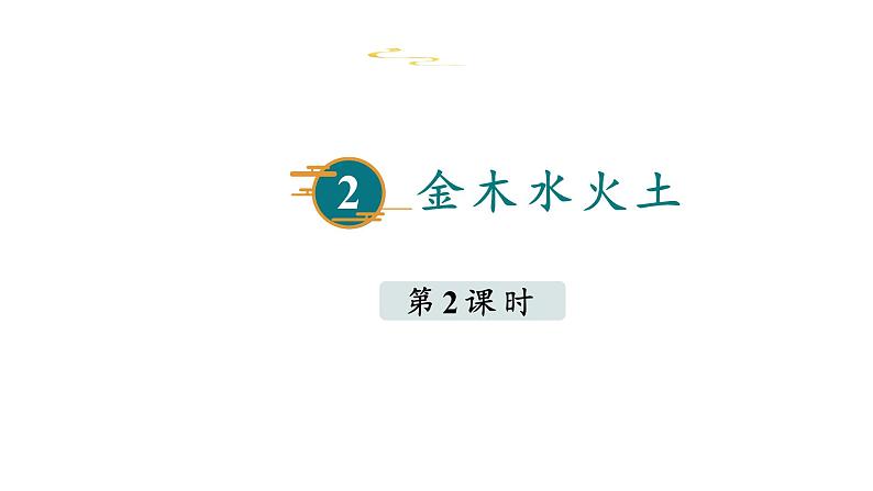 部编版小学语文一年级上册2 金木水火土第二课时  课件01