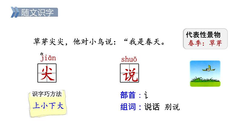 部编版小学语文一年级上册4.四季  第一课时课件第8页