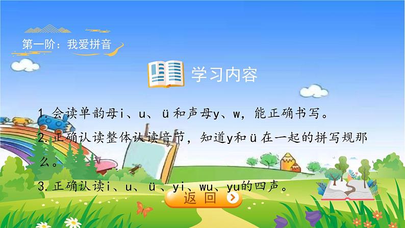 部编版小学语文一年级上册汉语拼音2《i u v y w》课件03
