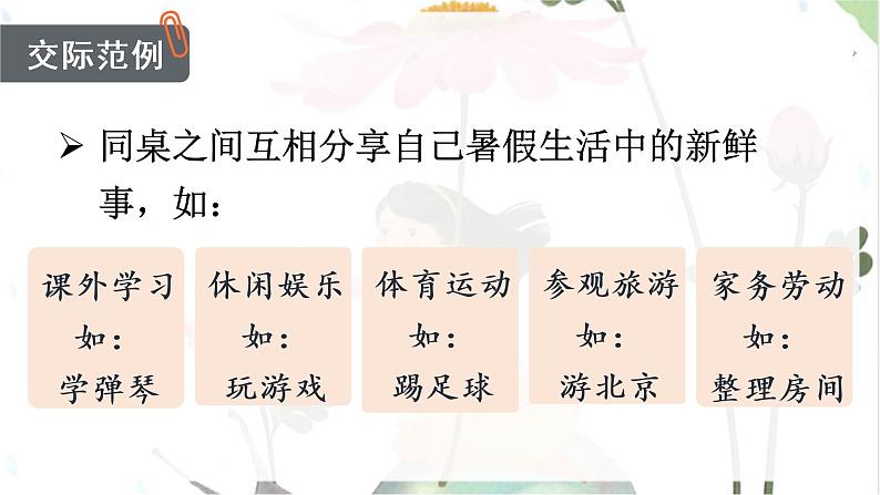 口语交际  我的暑假生活第3页