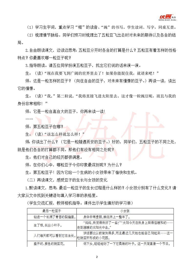 5《一个豆荚里的五粒豆》课件+教案+导学案+素材02