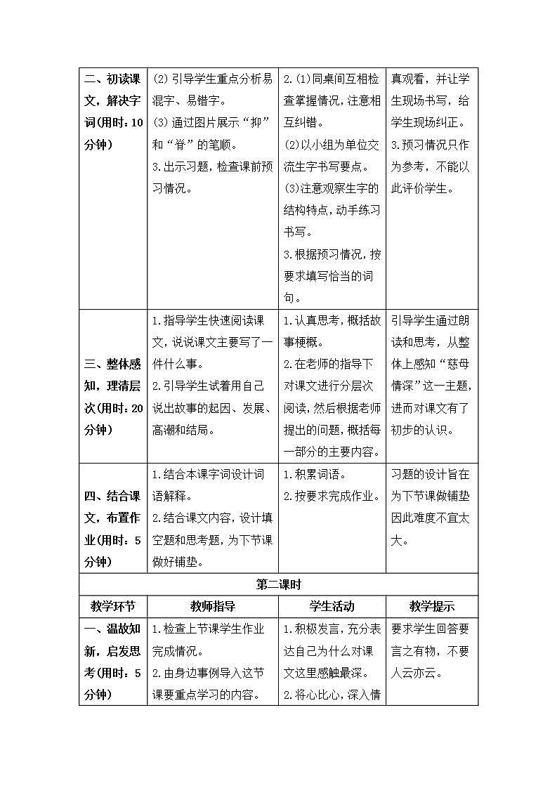 18《慈母情深》课件+生字课件+教案+素材02