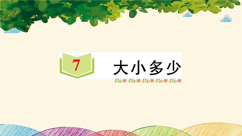 人教统编版语文一年级上册识字7 大小多少 课件第1页