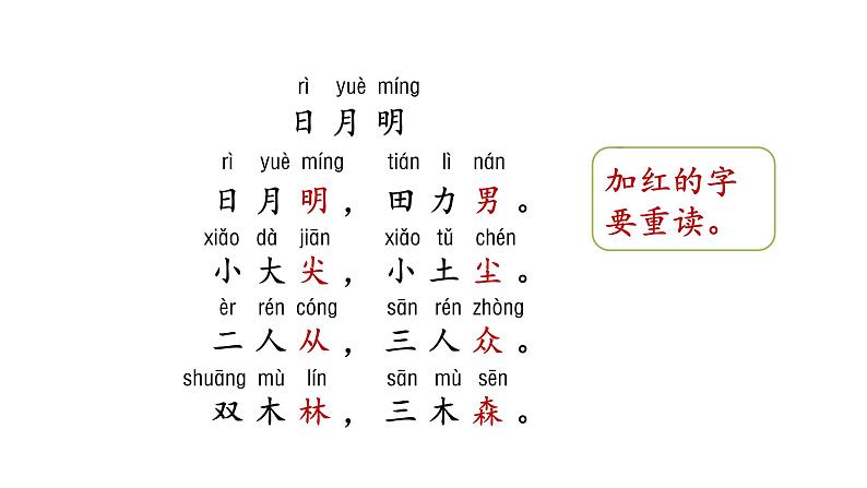 人教统编版语文一年级上册9.日月明   课件01