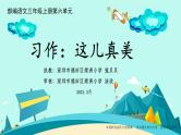 小学语文 部编版 三年级 第六单元 习作：这儿真美 课件