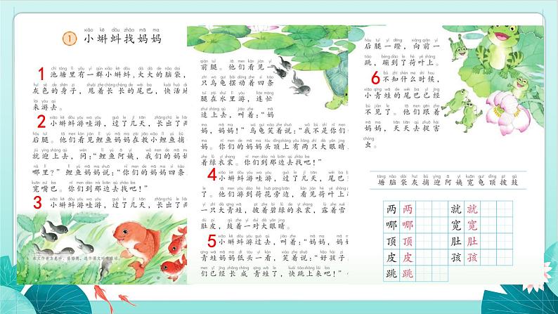 1 小蝌蚪找妈妈 （课件）部编版语文二年级上册05