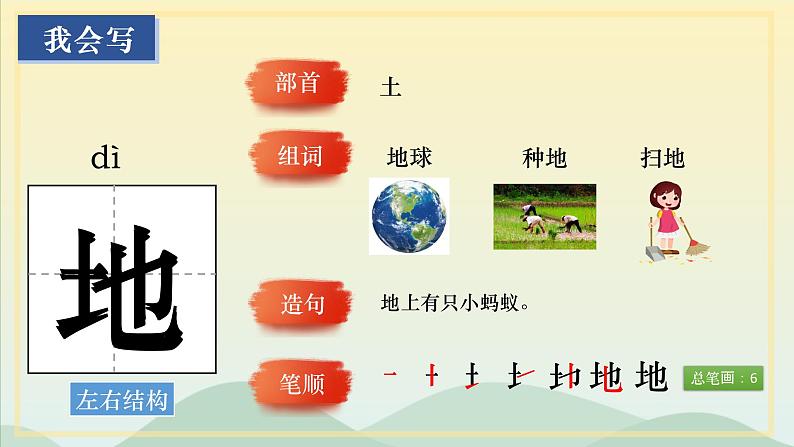 部编版一年级上册《天地人》PPT课件第5页