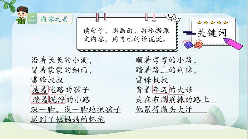 部编版二年级下册语文5.《雷锋叔叔，你在哪里（第二课时）》课件第6页