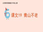 人教部编版语文六上：第19课《青山不老》课件