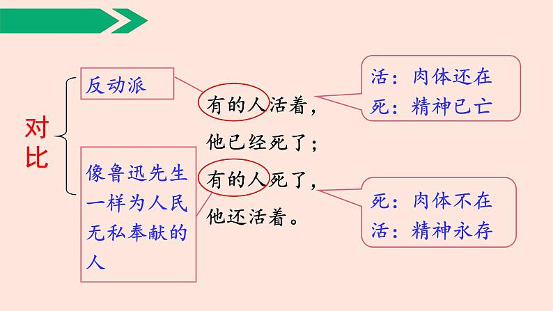 人教部编版语文六上：第27课《有的人——纪念鲁迅有感》课件第8页