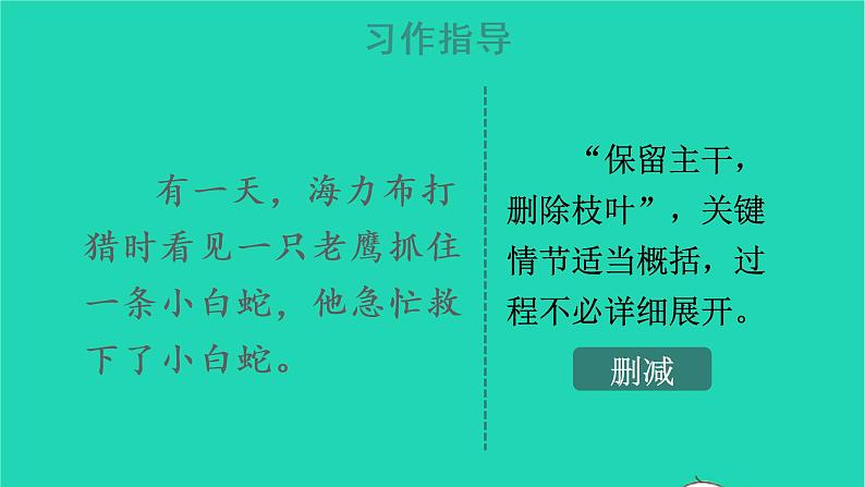 2022五年级语文上册第三单元习作：缩写故事教学课件新人教版第7页